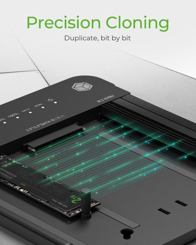 Raidsonic IcyBox IB-2915MSCL-C31 CloneStation & DockingStation für M.2 NVME & SATA 2.5”/3.5” SSD/HDD