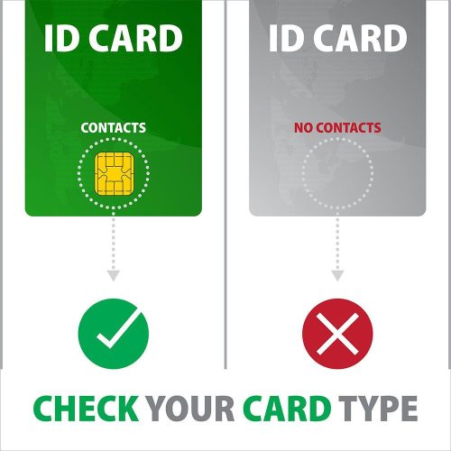 AXAGON CRE-SMPA PocketReader USB-A Smart Card Leser Schwarz