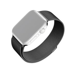   FIXED Mesh Strap für Apple Watch 38/40/41mm, Schwarz, Smartwatch-Zubehör