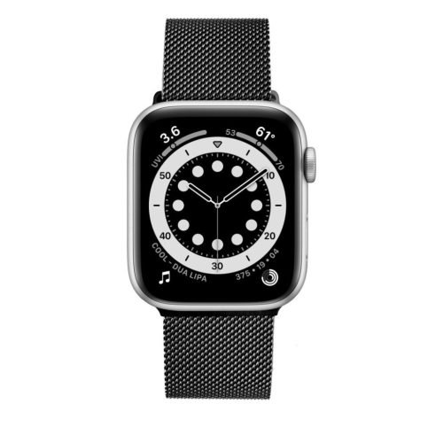 FIXED Mesh Strap für Apple Watch 38/40/41mm, Schwarz, Smartwatch-Zubehör