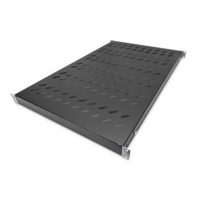   Digitus 1U fixed shelf for 1000mm deep racks 44x482x700mm adjustable. 700-900mm Depth Black