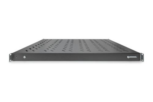 Digitus 1U fixed shelf for 1000mm deep racks 44x482x700mm adjustable. 700-900mm Depth Black