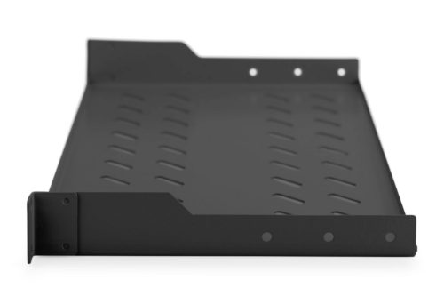 Digitus 1U fester Regalboden für Gestelle ab 400mm Tiefe 45x483x250mm bis zu 15kg Schwarz (RAL 9005)