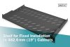 Digitus 1U fester Regalboden für Gestelle ab 400mm Tiefe 45x483x250mm bis zu 15kg Schwarz (RAL 9005)