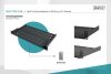 Digitus 1U fester Regalboden für Gestelle ab 400mm Tiefe 45x483x250mm bis zu 15kg Schwarz (RAL 9005)
