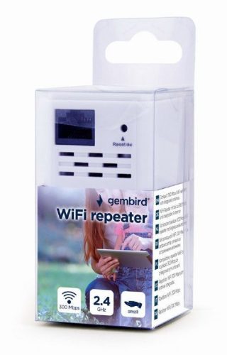 Gembird WNP-RP300-03 WLAN-Repeater 300 Mbit/s Reichweitenverstärker Weiß