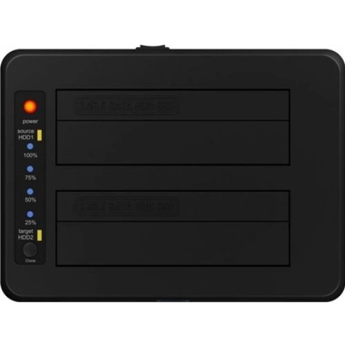 Raidsonic ICY BOX IB-1232CL-U3 2-Bay Docking und CloneStation Schwarz