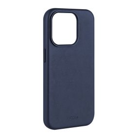   FIXED MagLeather Echtlederhülle mit MagSafe-Unterstützung für iPhone 15 Pro Max, blau