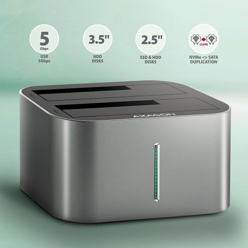 AXAGON ADSA-DC SuperSpeed USB DUAL2.5"/3.5" HDD/SSD DUAL Dock
