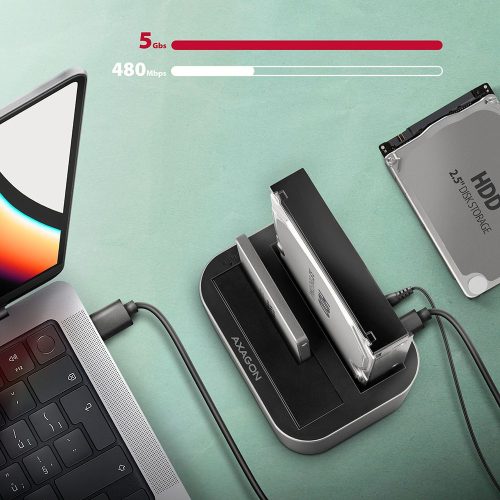 AXAGON ADSA-DC SuperSpeed USB DUAL2.5"/3.5" HDD/SSD DUAL Dock