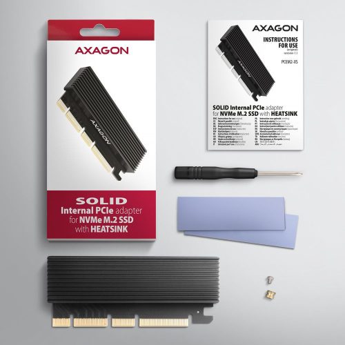 AXAGON PCEM2-XS PCIe NVMe M.2 Adapter