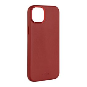   FIXED MagLeather Echtlederhülle mit MagSafe-Unterstützung für iPhone 15 Plus, rot