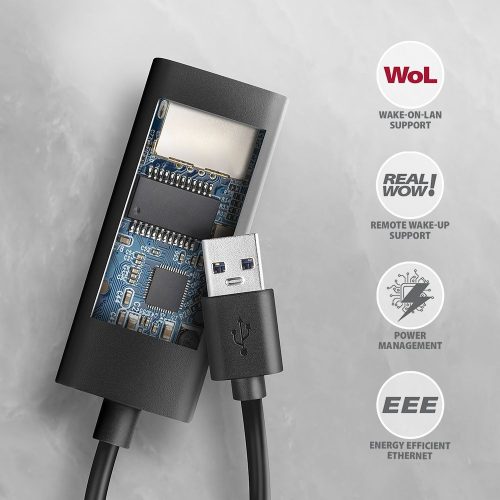 AXAGON ADE-AR USB-A Gigabit Ethernet Adapter Schwarz