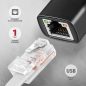 AXAGON ADE-ARC USB-C Gigabit Ethernet Adapter Schwarz