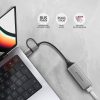 AXAGON ADE-TXCA USB-C + USB-A Gigabit Ethernet-Adapter Grau