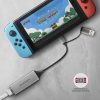 AXAGON ADE-TXCA USB-C + USB-A Gigabit Ethernet-Adapter Grau