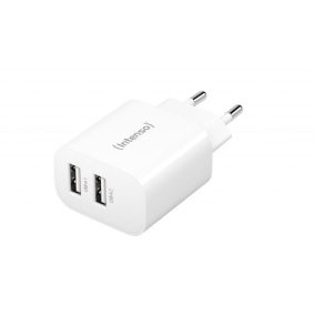 Intenso W24AA 2x USB-A Power Adapter Weiß