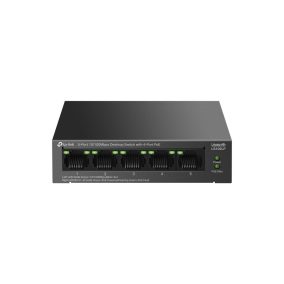   TP-Link LS105LP 5-Port 10/100Mbps Desktop Switch mit 4-Port PoE