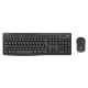 Logitech MK370 kabellose Tastatur + optische Maus Schwarz HU