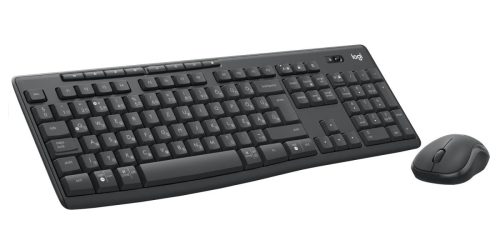 Logitech MK370 kabellose Tastatur + optische Maus Schwarz HU