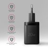 AXAGON ACU-PQ20 PD3.0 & QC4+ Dual Outputs Wandladegerät 20W Schwarz