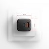 AXAGON ACU-PQ20 PD3.0 & QC4+ Dual Outputs Wandladegerät 20W Schwarz
