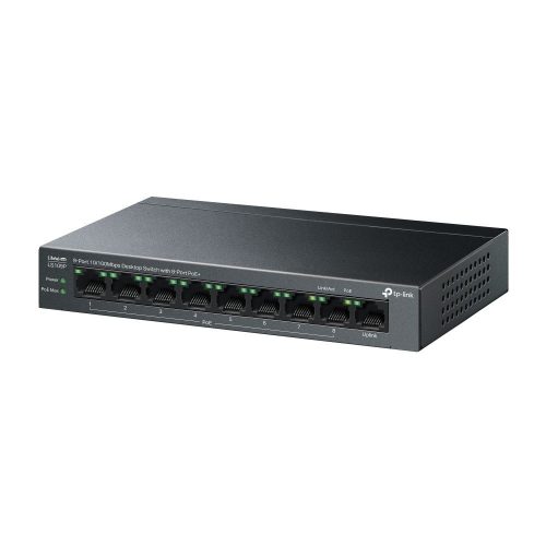 TP-Link LS109P 9-Port 10/100Mbps Desktop Switch mit 8-Port PoE+