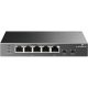 TP-Link TL-SG1005P-PD 5-Port Gigabit Desktop PoE+ Switch mit 1-Port PoE++ In und 4-Port PoE+Out