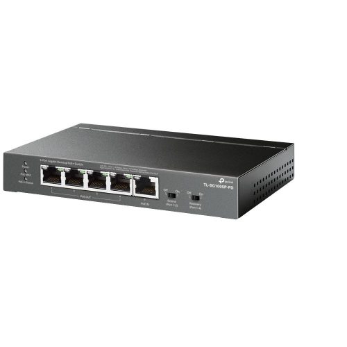 TP-Link TL-SG1005P-PD 5-Port Gigabit Desktop PoE+ Switch mit 1-Port PoE++ In und 4-Port PoE+Out