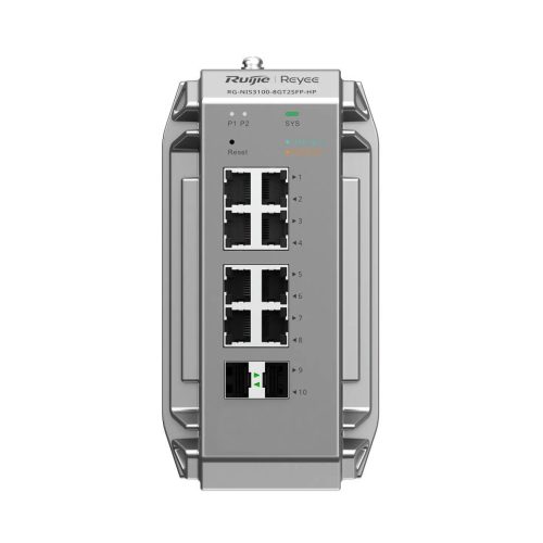 Reyee RG-NIS3100-8GT2SFP-HP Wahre Industriequalität-Switch speziell für raue Umgebungen konzipiert