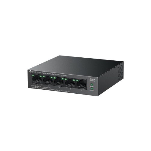 TP-Link LS105GP 5-Port Gigabit Desktop Switch mit 4-Port PoE+