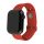 FIXED Silikon Armband Set für Apple Watch 42/44/45mm Smartwatches, Rot