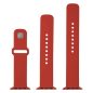   FIXED Silikon Armband Set für Apple Watch 42/44/45mm Smartwatches, Rot