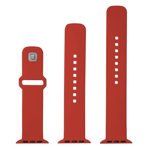Sportliches Silikonband für die Apple Watch Ultra 49mm Smartwatches, Rot