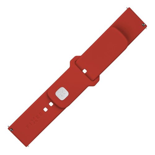 FIXED Sportliches Silikonband mit Schnellverschluss für 22mm Smartwatches, Rot