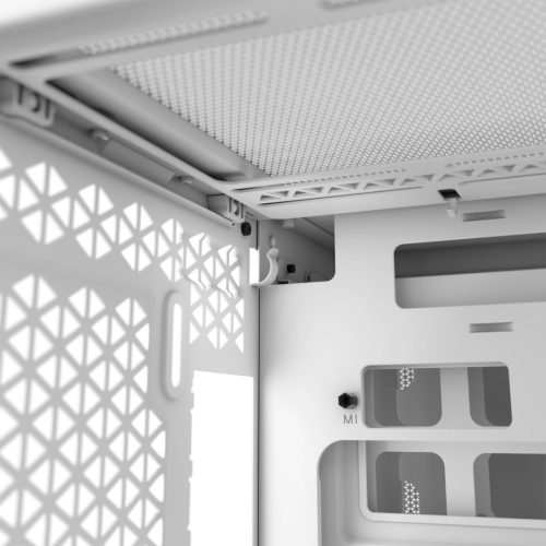 Corsair 2500X Gehärtetes Glas Weiß