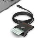 ACT AC6020 Externer USB-C Smartcard eID Kartenleser Schwarz