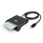 ACT AC6020 Externer USB-C Smartcard eID Kartenleser Schwarz