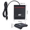 ACT AC6020 Externer USB-C Smartcard eID Kartenleser Schwarz