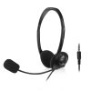 ACT AC9330 Headset with 3.5mm audio jack plug Black