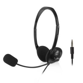 ACT AC9330 Headset with 3.5mm audio jack plug Black