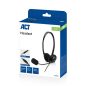 ACT AC9330 Headset with 3.5mm audio jack plug Black