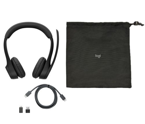 Logitech Zone 305 Teams Wireless Bluetooth-Headset Mitternachts Schwarz