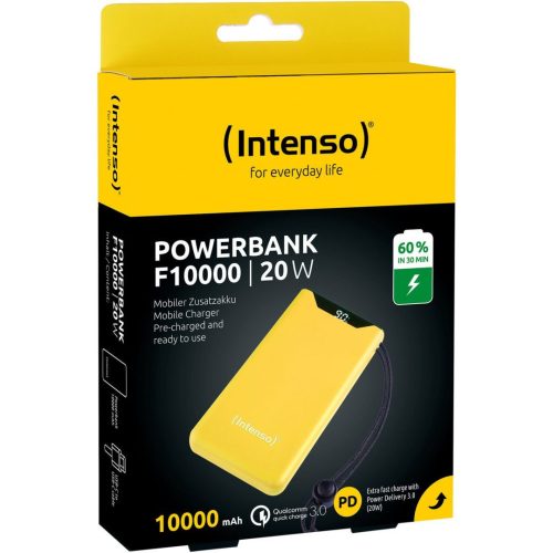 Intenso F10000 10000mAh Powerbank Gelb