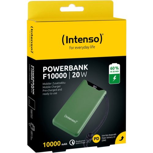 Intenso F10000 10000mAh Powerbank Grün