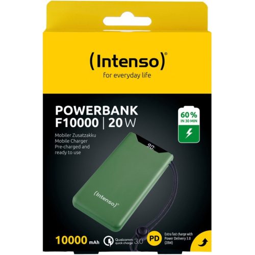 Intenso F10000 10000mAh Powerbank Grün