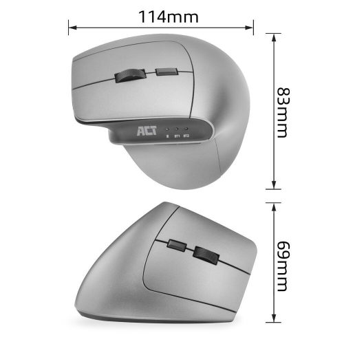 ACT A5155 Ergonomische kabellose Bluetooth-Maus Schwarz