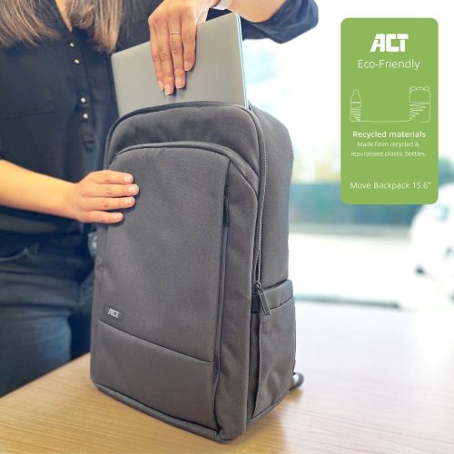 ACT AC8560 Move Rucksack für Laptops bis zu 15,6 Zoll Grau