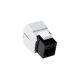 ACT Keystone Jack CAT6 ungeschirmtes werkzeugloses Schwarz