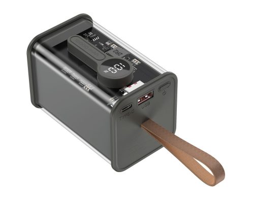 Gembird Transparent QC3.0 Schnellladung 18000mAh Powerbank Schwarz